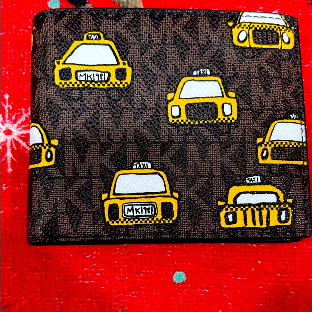 Michael Kors Black Wallet with Yellow Taxi Design